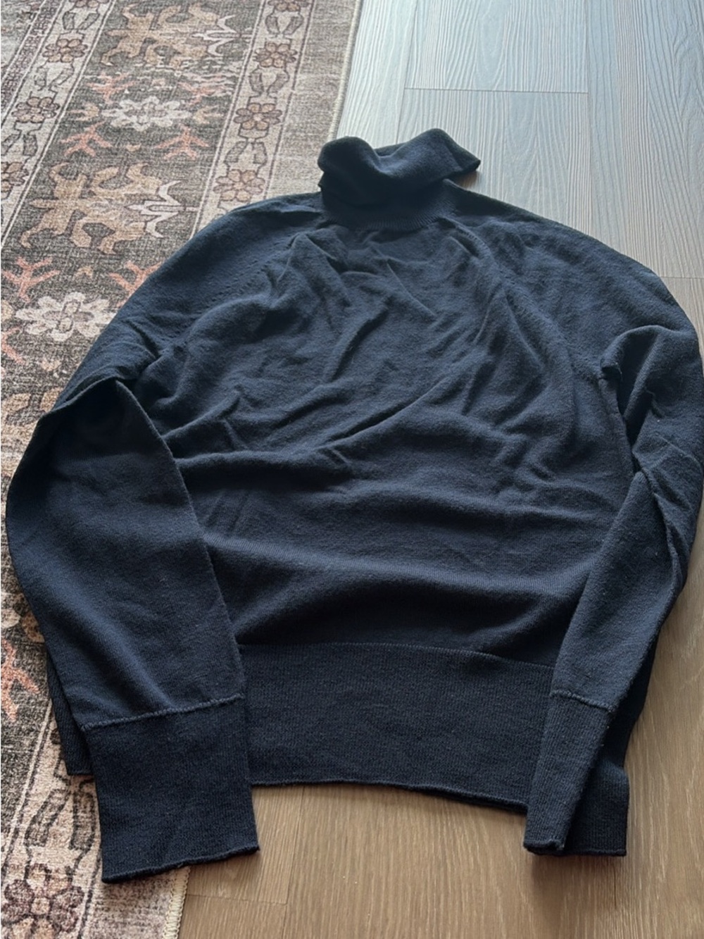 Banana Republic Women’s Wool Navy Turtleneck Sweater